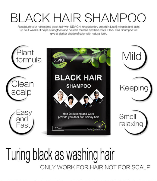 SEVICH - Black Hair Shampoo - schwarzes Haar in 10 Minuten für 30 Tage